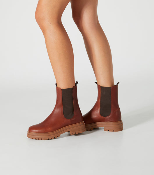 Botas de combate Tony Bianco Wolfe Cognac 4.5cm Marrones | ECCVG74061