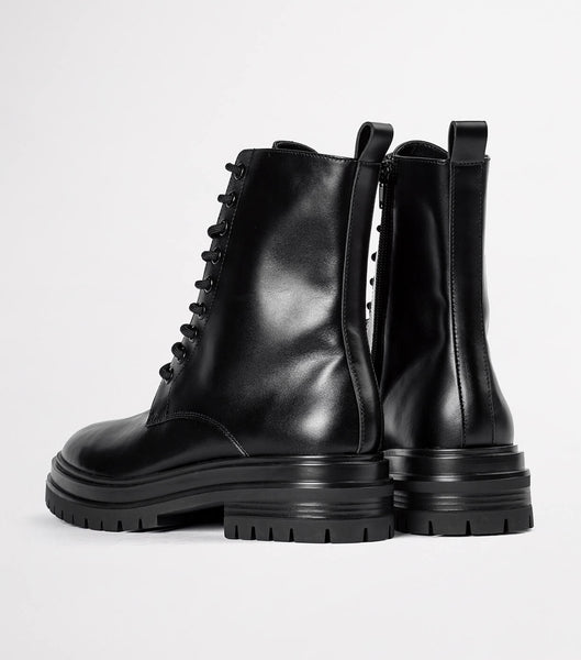 Botas de combate Tony Bianco Wya Black Como 4.5cm Negras | ZECMJ85233