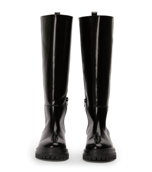 Botas de media pantorrilla Tony Bianco Welly Black Hi Shine 4.5cm Negras | ECXBR59005