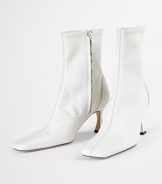 Botas de tacón de aguja Tony Bianco Fomo Dove Nappa 8cm Blancas | ECJBT76855