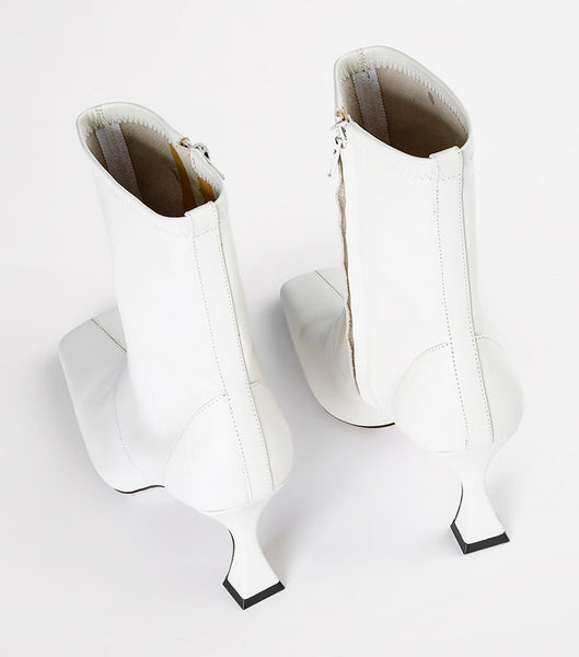 Botas de tacón de aguja Tony Bianco Fomo Dove Nappa 8cm Blancas | ECJBT76855
