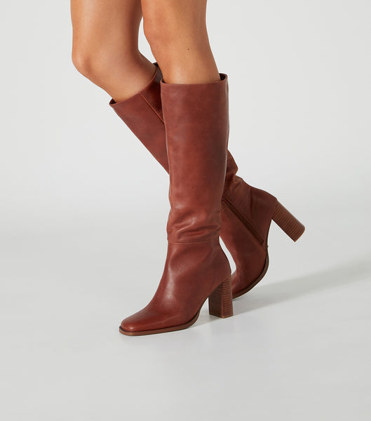 Botas hasta las rodillas Tony Bianco Asher Cognac 8.5cm Marrones | ECCIF33068