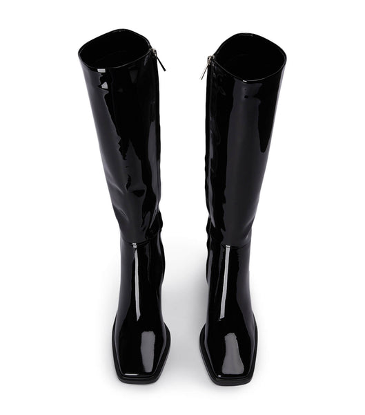 Botas hasta las rodillas Tony Bianco Darby Black Patent 7.5cm Negras | PECQX37440