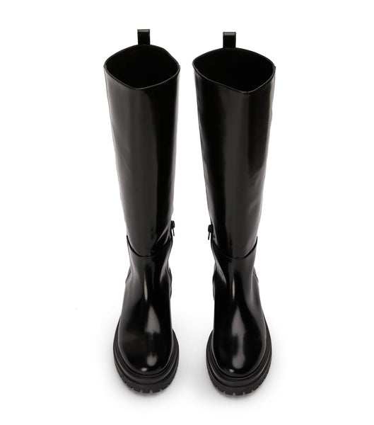 Botas hasta las rodillas Tony Bianco Welly Black Hi Shine 4.5cm Negras | QECUV35631