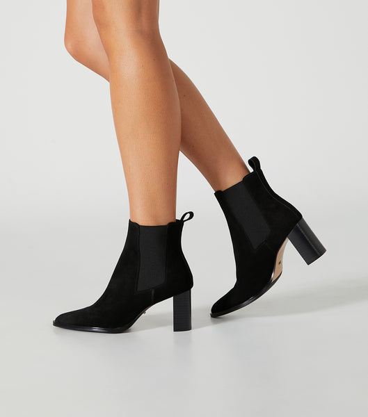 Botines Tony Bianco Piston Black Suede 7.5cm Negras | MECHR72771