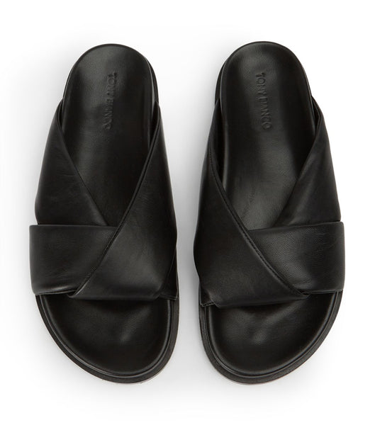 Chanclas Tony Bianco Lora Black Nappa 1.5cm Negras | AECWC20524