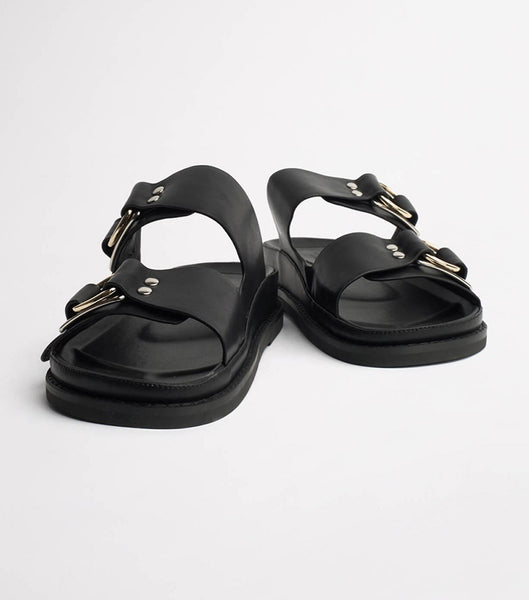 Flat Sandals Tony Bianco Hunter Black Como 3.5cm Negras | ECQCS19090