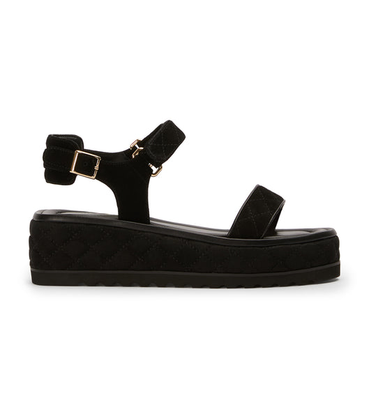 Flat Sandals Tony Bianco Zahara Black Suede 6cm Negras | MECHR45962