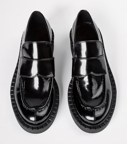 Loafers Tony Bianco Corvette Black Hi Shine 4.5cm Negras | ECJBT27749