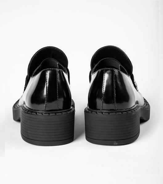 Loafers Tony Bianco Corvette Black Hi Shine 4.5cm Negras | ECJBT27749