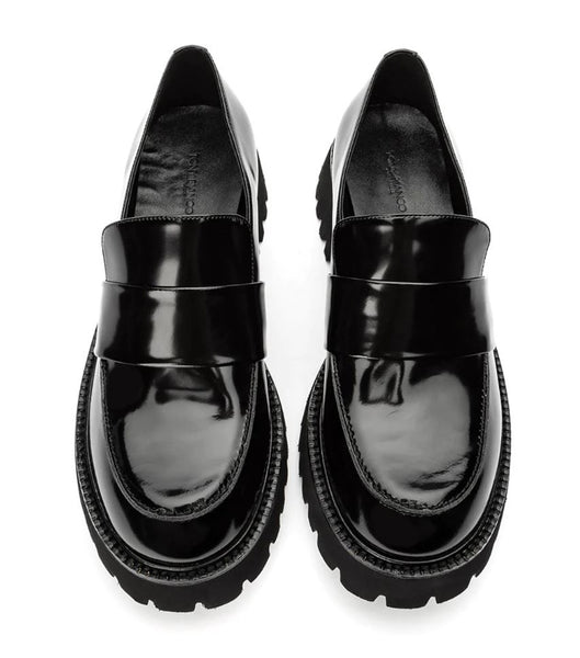 Loafers Tony Bianco Gisele Black Hi Shine 4cm Negras | DECVO86077
