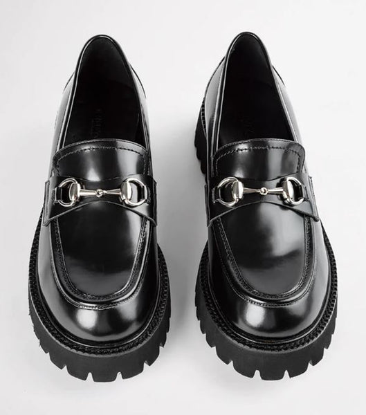 Loafers Tony Bianco Greer Black Hi Shine 4cm Negras | ECICD46530