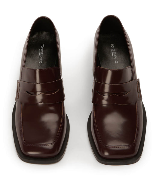Loafers Tony Bianco Lomax Vino Hi Shine 6.5cm Marrones | ECJKU89987