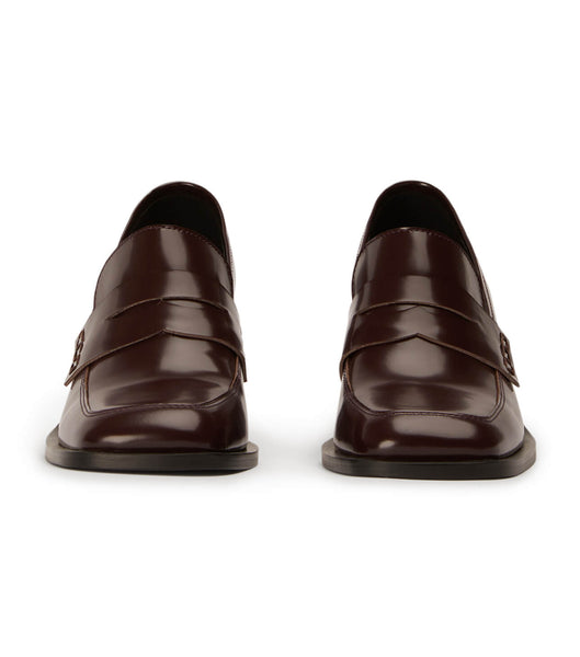 Loafers Tony Bianco Lomax Vino Hi Shine 6.5cm Marrones | ECJKU89987