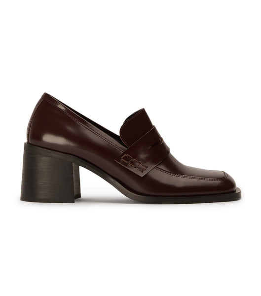 Loafers Tony Bianco Lomax Vino Hi Shine 6.5cm Marrones | ECJKU89987