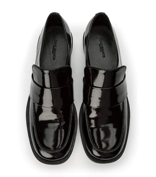 Loafers Tony Bianco Rovin Black Hi Shine 2.5cm Negras | PECQX26312