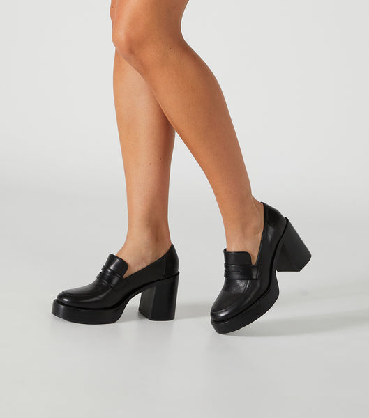 Loafers Tony Bianco Taranto Black Como 9cm Negras | EECVG63481