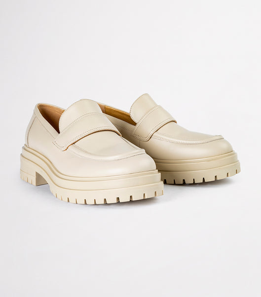 Loafers Tony Bianco Wiz Vanilla Capretto 4.5cm Amarillo Claro | ZECMJ60495
