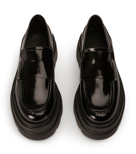 Loafers Tony Bianco Zomp Black Hi Shine 7.5cm Negras | BECSO26809