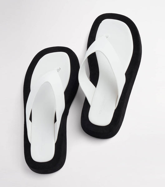 Plantillas Tony Bianco Ives Milk Capretto 3.5cm Blancas | SECVO87195