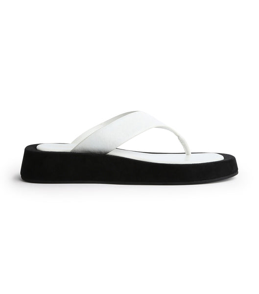 Plantillas Tony Bianco Ives Milk Capretto 3.5cm Blancas | SECVO87195