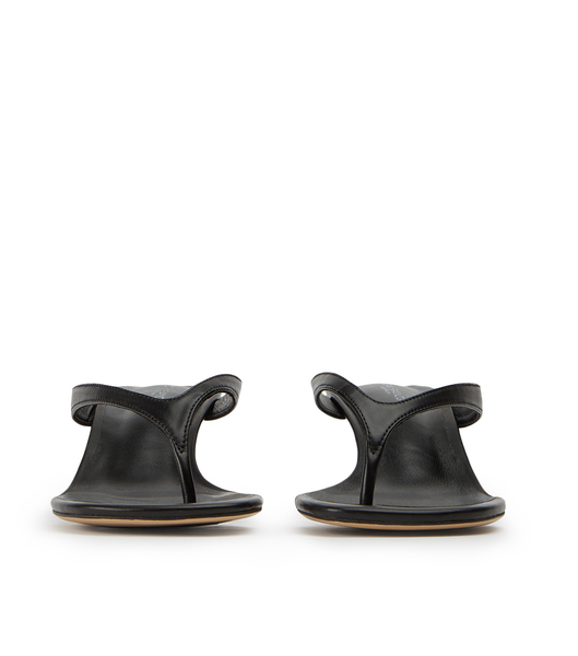Sandalias de dedo Tony Bianco Krista Black Nappa 5cm Negras | PECER70021