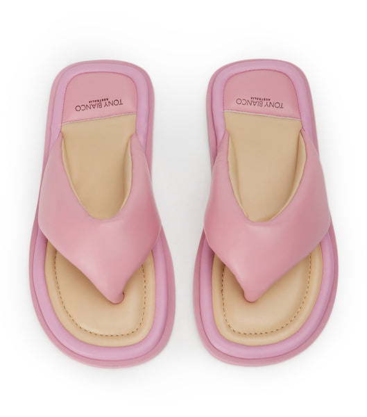Sandalias de dedo Tony Bianco Nikki Musk Nappa Rosas | GECUC91856