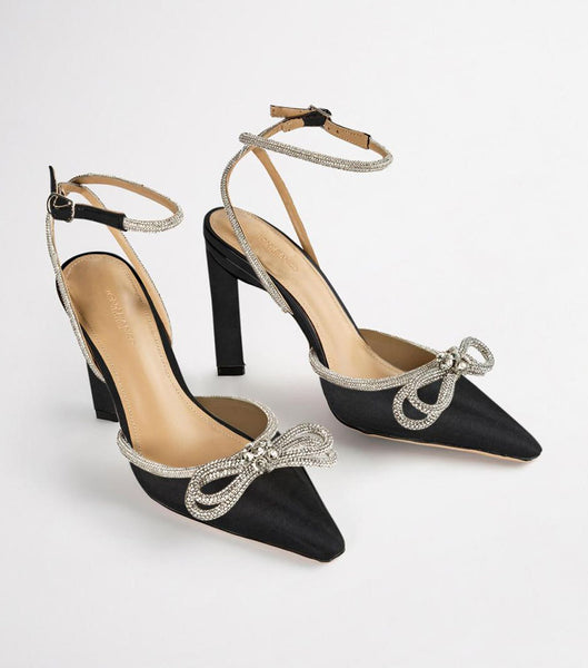 Tacones De Novia Tony Bianco Elsie Black Satin 10.5cm Negras | ECXBR13045
