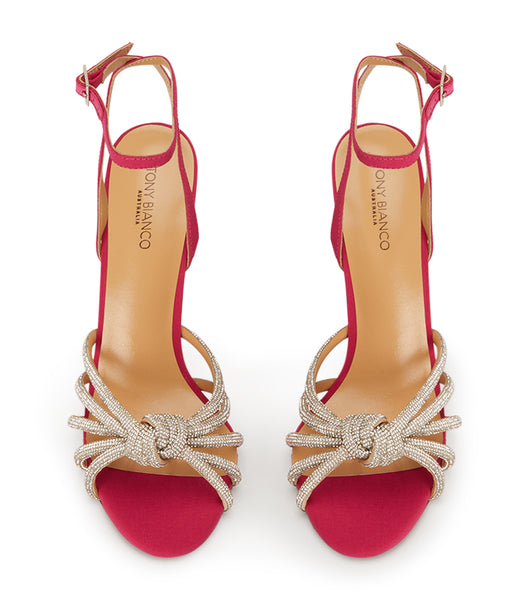 Tacones De Novia Tony Bianco Kyla Persian Crepe 11cm Rojas | QECUV94369