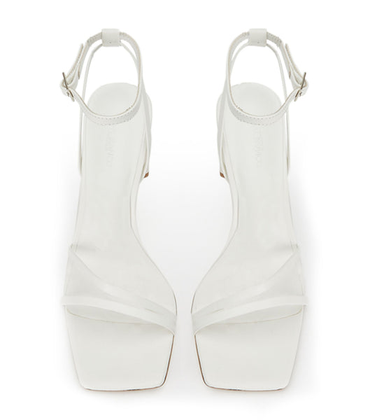 Tacones bajos Tony Bianco Corso Milk Capretto 8.5cm Blancas | LECTR23560