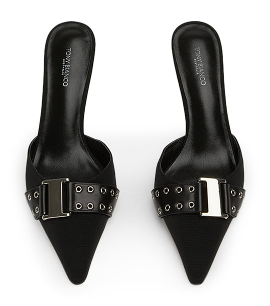Tacones bajos Tony Bianco Samma Black Grosgrain/Black Como 8cm Negras | ECJZR23386