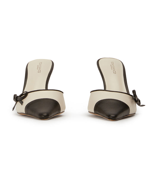 Tacones bajos Tony Bianco Shirley Bone/Black 8cm Beige Negras | AECDF80561