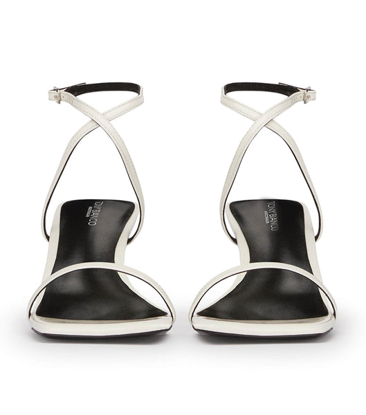 Tacones con tiras Tony Bianco Axent White Patent 6.5cm Blancas | SECVO15422