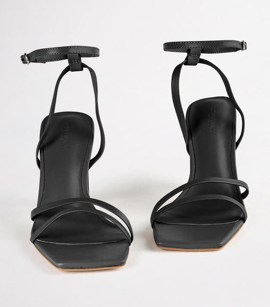Tacones con tiras Tony Bianco Corso Black Nappa 8.5cm Negras | ECDYB82704