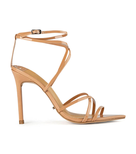 Tacones con tiras Tony Bianco Marcy Nude Patent 10.5cm Beige | GECUC20170