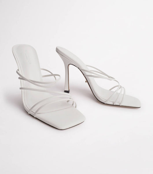 Tacones de aguja Tony Bianco Foxie White Kid 10.5cm Blancas | ECNZX14999