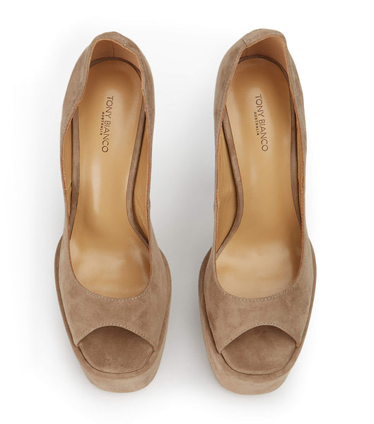 Tacones de aguja Tony Bianco Jolee Stone Suede 15cm Gris | MECFT88093