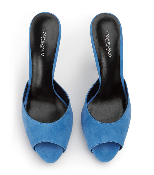 Tacones de aguja Tony Bianco Love Blue Suede 12cm Azules | ECZDE71854