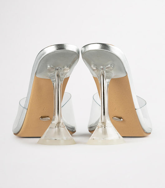 Tacones de aguja Tony Bianco Serri Clear Vinylite/Silver 10.5cm Plateadas | ECJVR57279