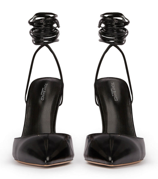 Tacones de evento Tony Bianco Acer Black Hi Shine 10.5cm Negras | MECFT78812