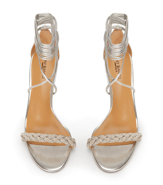 Tacones de evento Tony Bianco Henley Silver Nappa Metallic 8.5cm Plateadas Metal | ECZDE85566