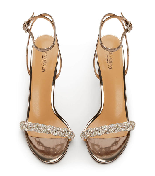 Tacones de evento Tony Bianco Kosta Gunmetal Shine 11cm Gris | DECKV15752