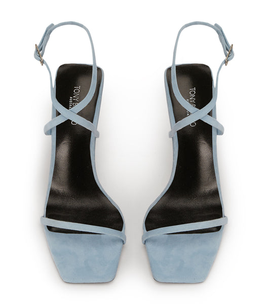 Tacones de evento Tony Bianco Naxos Sky Suede 10.5cm Azules | PECQX62901