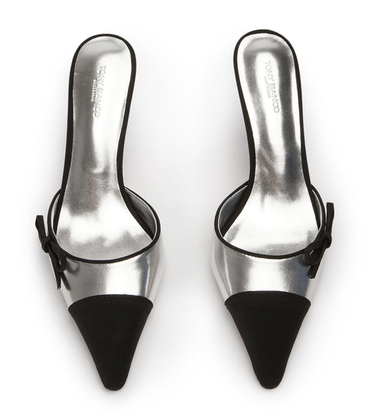 Tacones de evento Tony Bianco Shirley Silver/Black 8cm Plateadas Negras | ECJKU88931