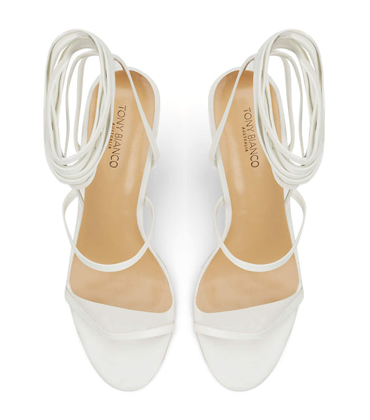 Wedges Tony Bianco Gabriella Milk Capretto 11cm Blancas | MECFT78567