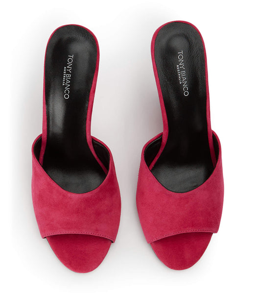 Wedges Tony Bianco Galaxy Lipstick Suede 11cm Rojas | ECJVR36368