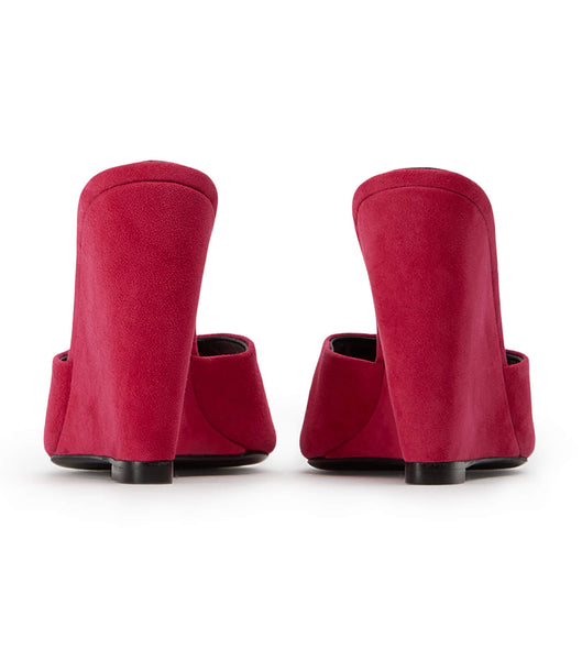 Wedges Tony Bianco Galaxy Lipstick Suede 11cm Rojas | ECJVR36368