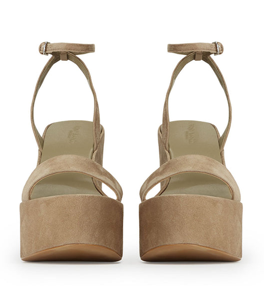 Wedges Tony Bianco Vesna Stone Suede 13cm Gris | LECSX92451