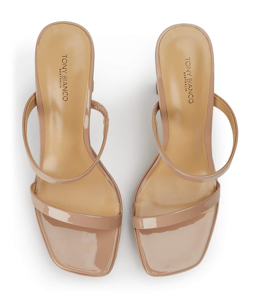 Zapatos Plataforma Tony Bianco Diane Coco Patent 11.5cm Beige | ECNZX18124