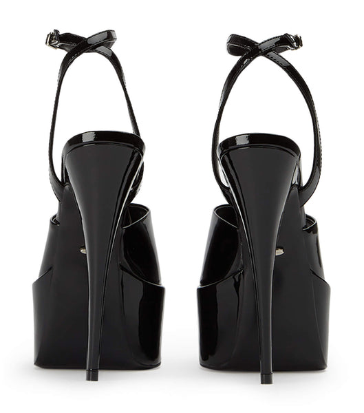 Zapatos Plataforma Tony Bianco Journey Black Patent 15cm Negras | QECWA18734